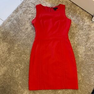 Banana Republic Factory Vibrant Red Mini Dress